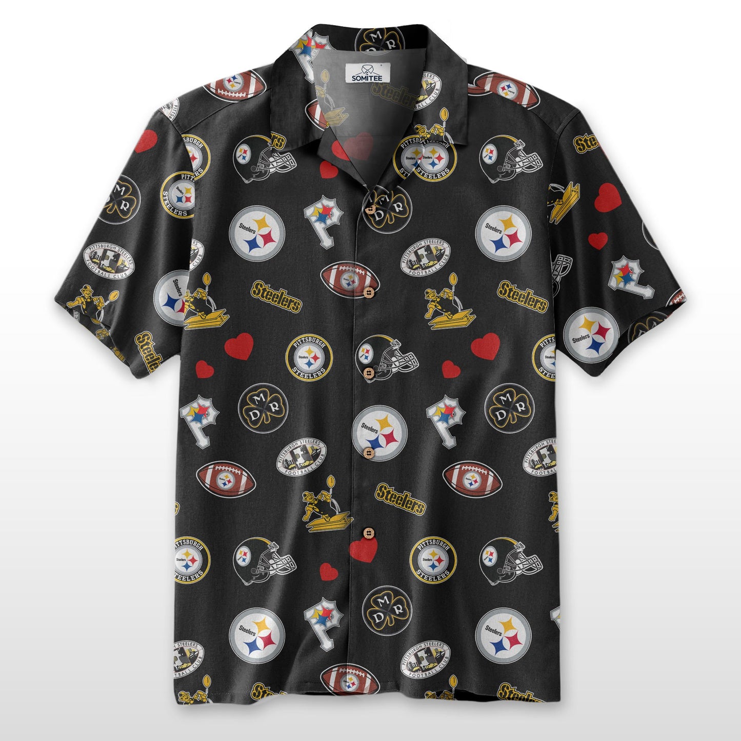 Pittsburgh Steelers Personalized Hawaiian Shirt 100% Cotton AZBTCHW000027