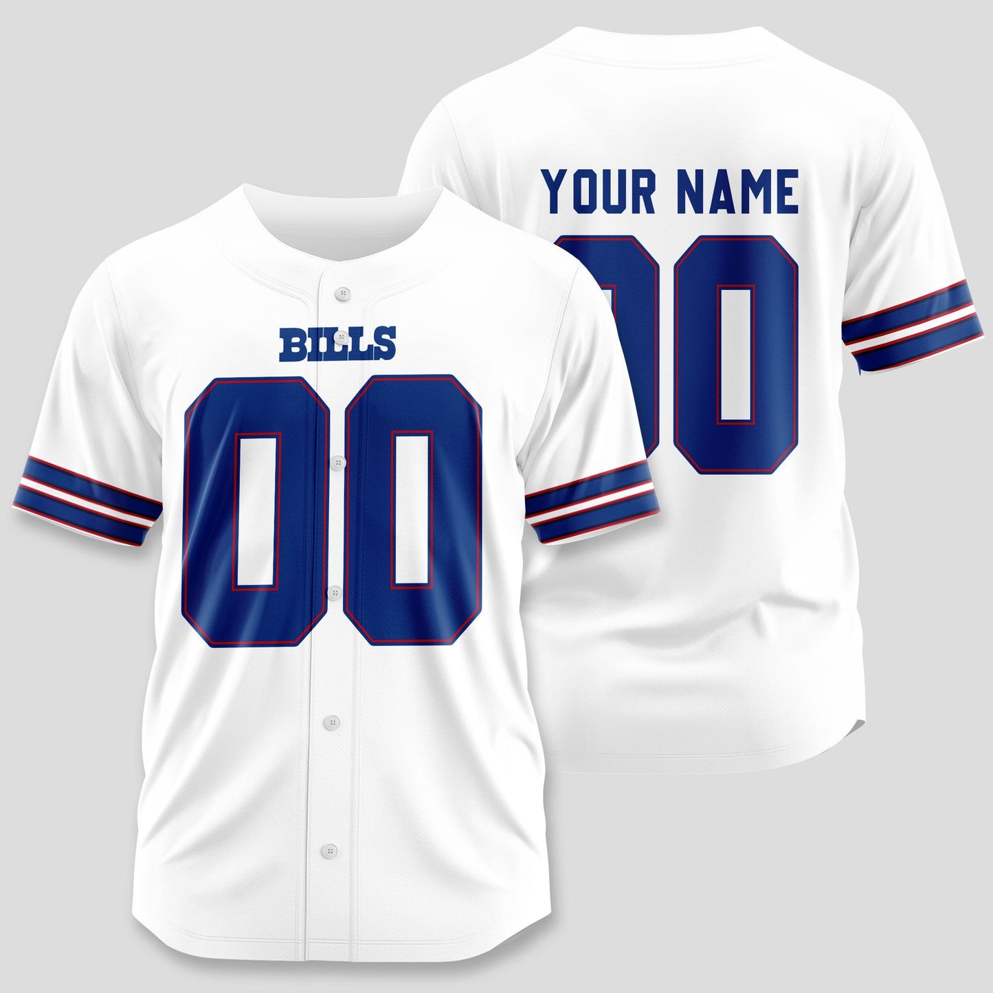 Buffalo Bills Classic Baseball Jersey Customize Your Name & Number AZEMBJS000083