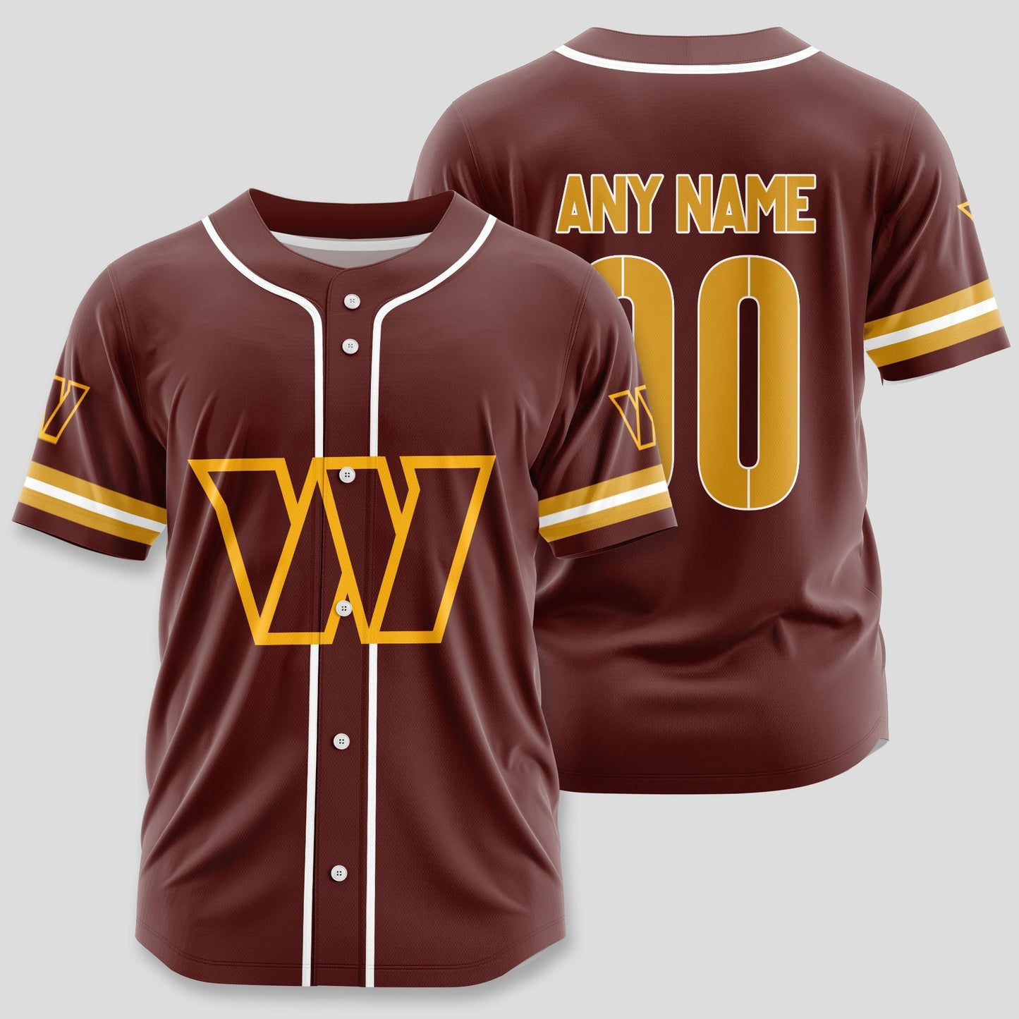 Washington Commanders Classic Baseball Jersey Customize Your Name & Number AZEMBJS000086