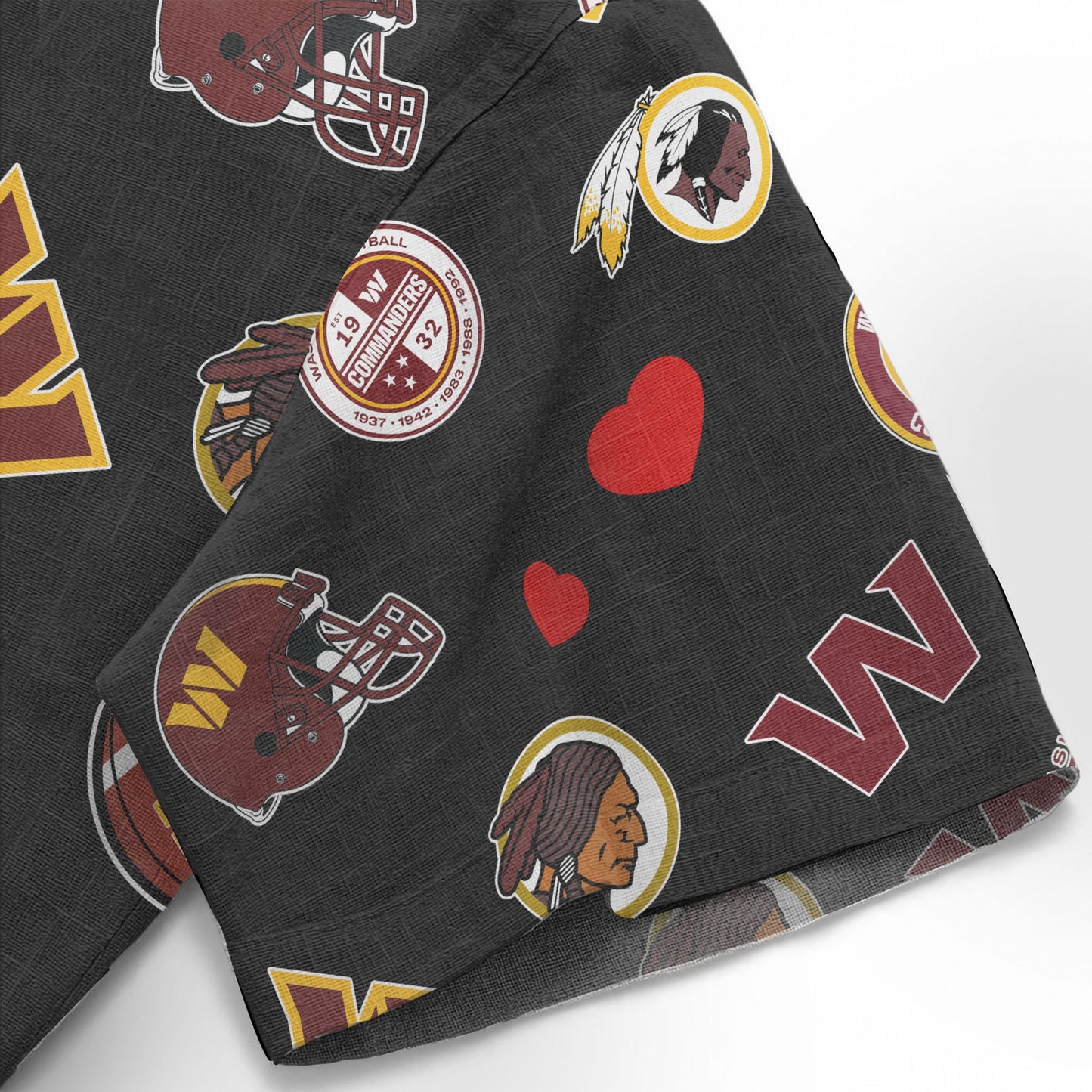 Washington Commanders Personalized Hawaiian Shirt 100% Cotton AZBTCHW000029