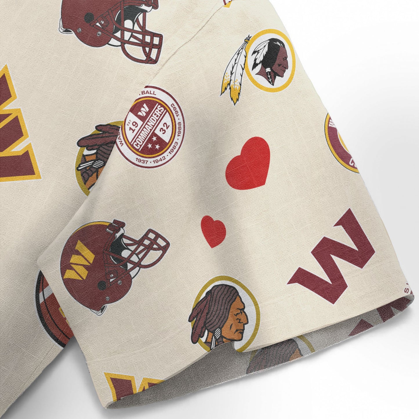 Washington Commanders Personalized Hawaiian Shirt 100% Cotton AZBTCHW000029