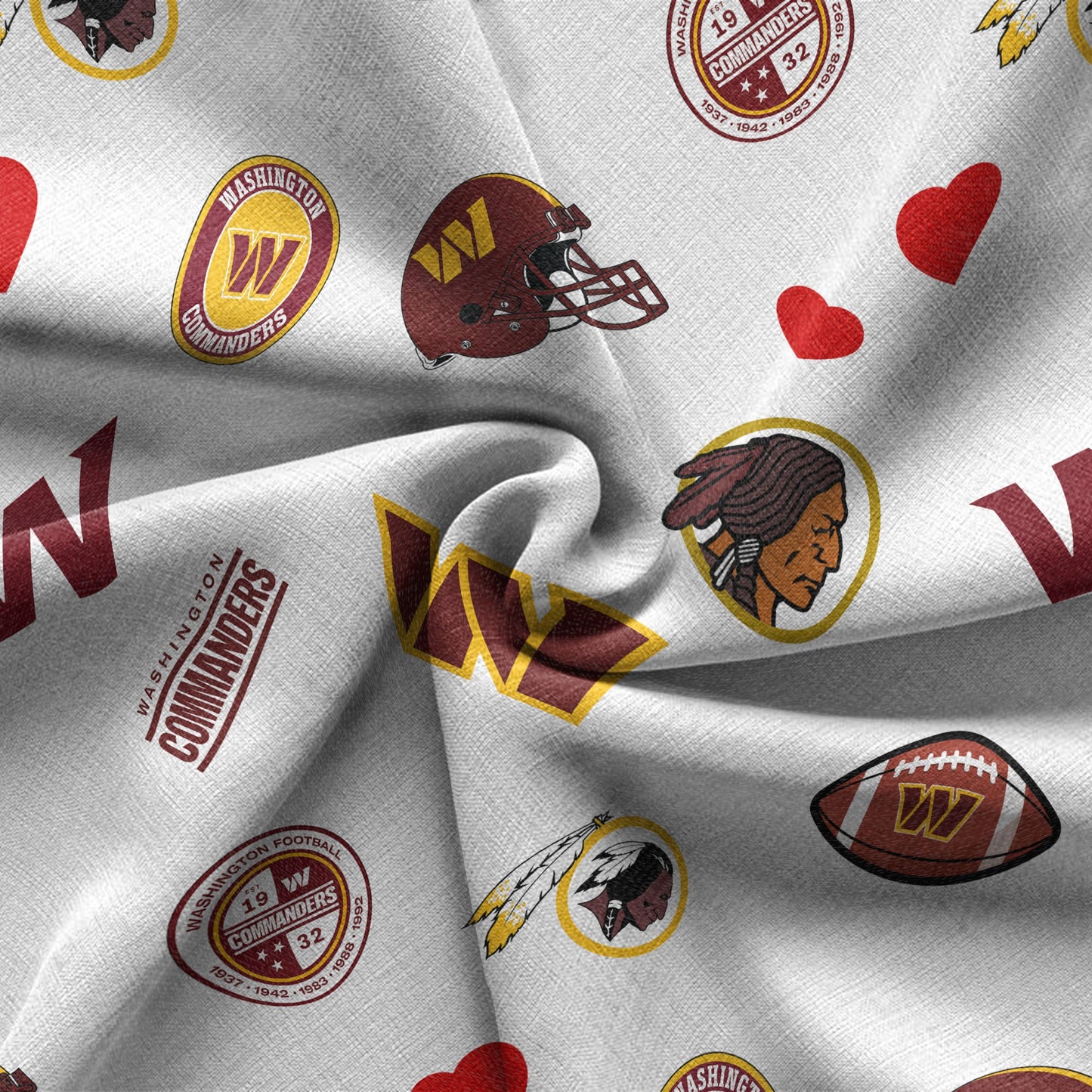 Washington Commanders Personalized Hawaiian Shirt 100% Cotton AZBTCHW000029