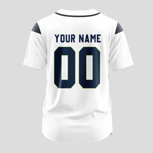Seattle Seahawks Classic Baseball Jersey Customize Your Name & Number AZEMBJS000089