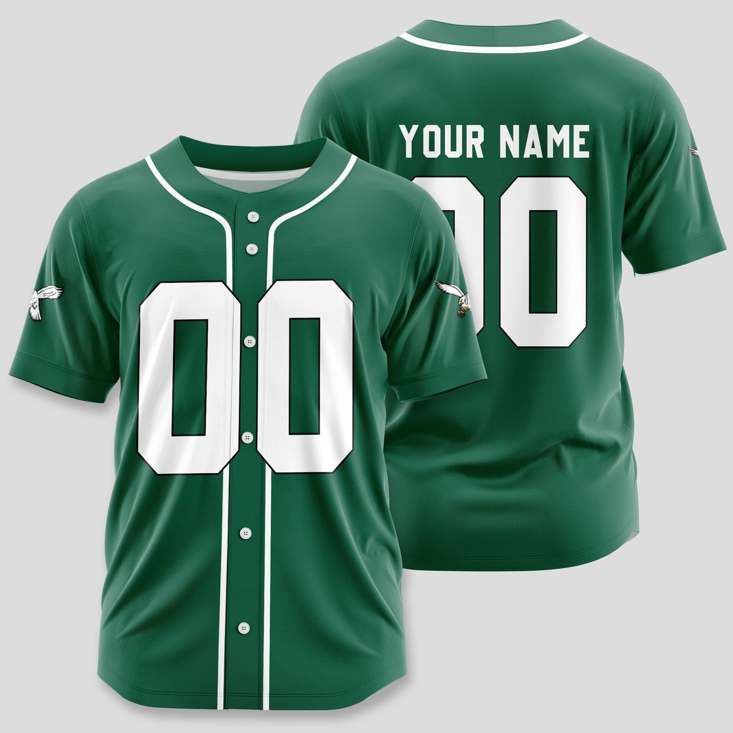 Philadelphia Eagles Classic Baseball Jersey Customize Your Name & Number AZEMBJS000090