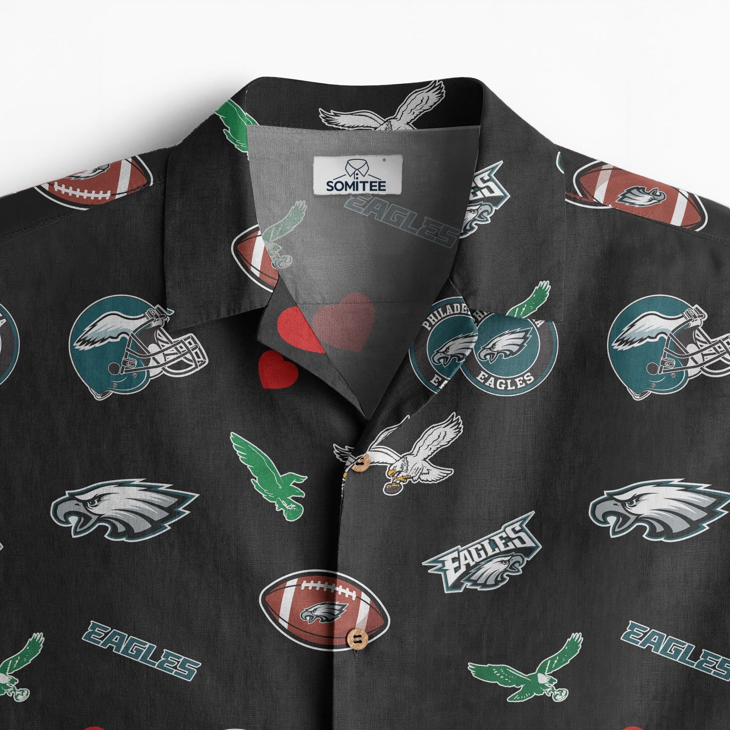 Philadelphia Eagles Personalized Hawaiian Shirt 100% Cotton AZBTCHW000030