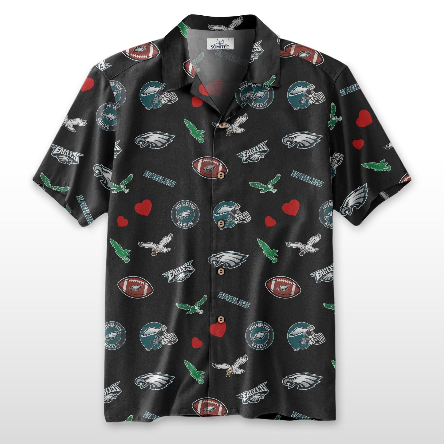 Philadelphia Eagles Personalized Hawaiian Shirt 100% Cotton AZBTCHW000030