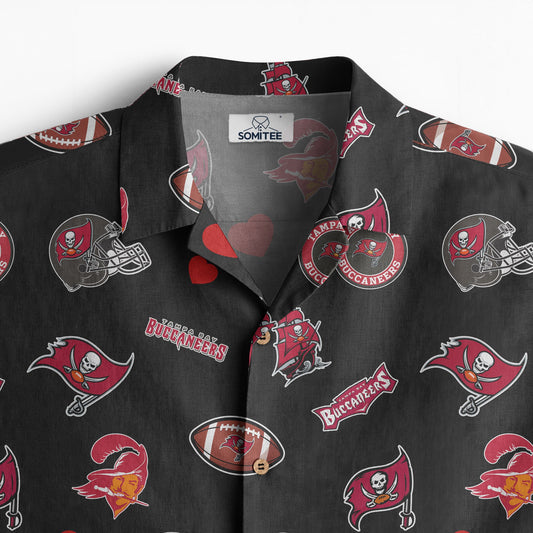 Tampa Bay Buccaneers Personalized Hawaiian Shirt 100% Cotton AZBTCHW000031