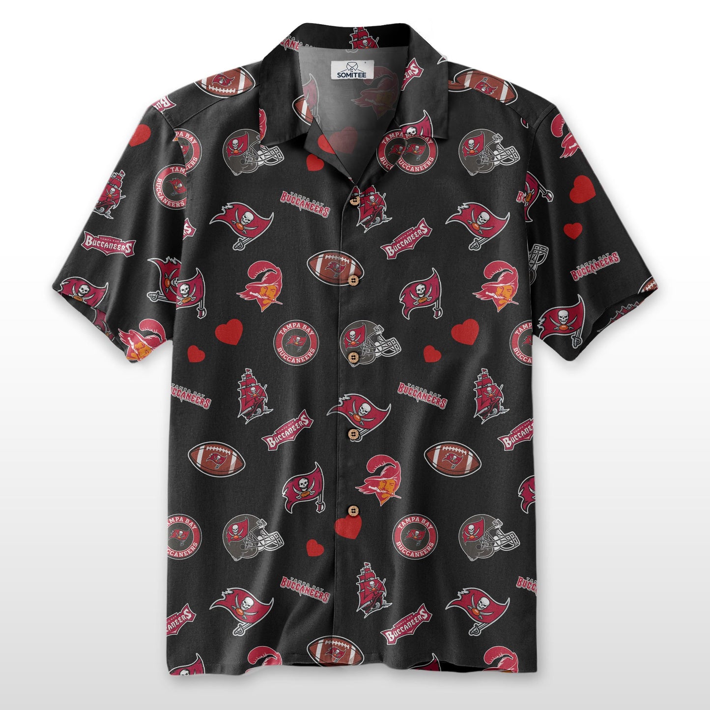 Tampa Bay Buccaneers Personalized Hawaiian Shirt 100% Cotton AZBTCHW000031