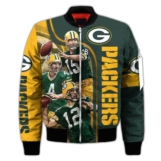 Green Bay Packers Custom 2 Bomber Jacket