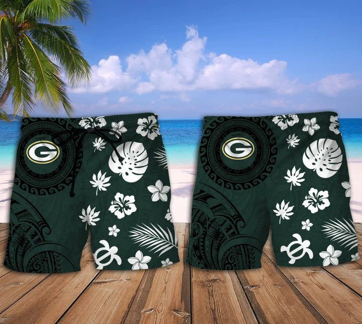 Green Bay Packers Hawaii Shirt & Shorts BG158