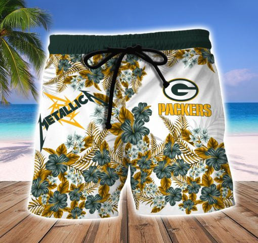 Green Bay Packers Hawaii Shirt & Shorts BG336