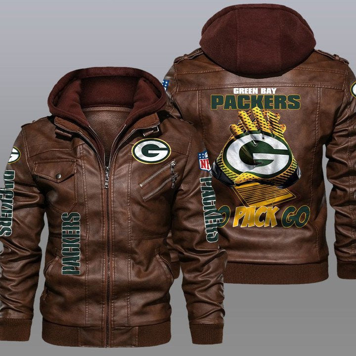 Green Bay Packers Leather Jacket 12