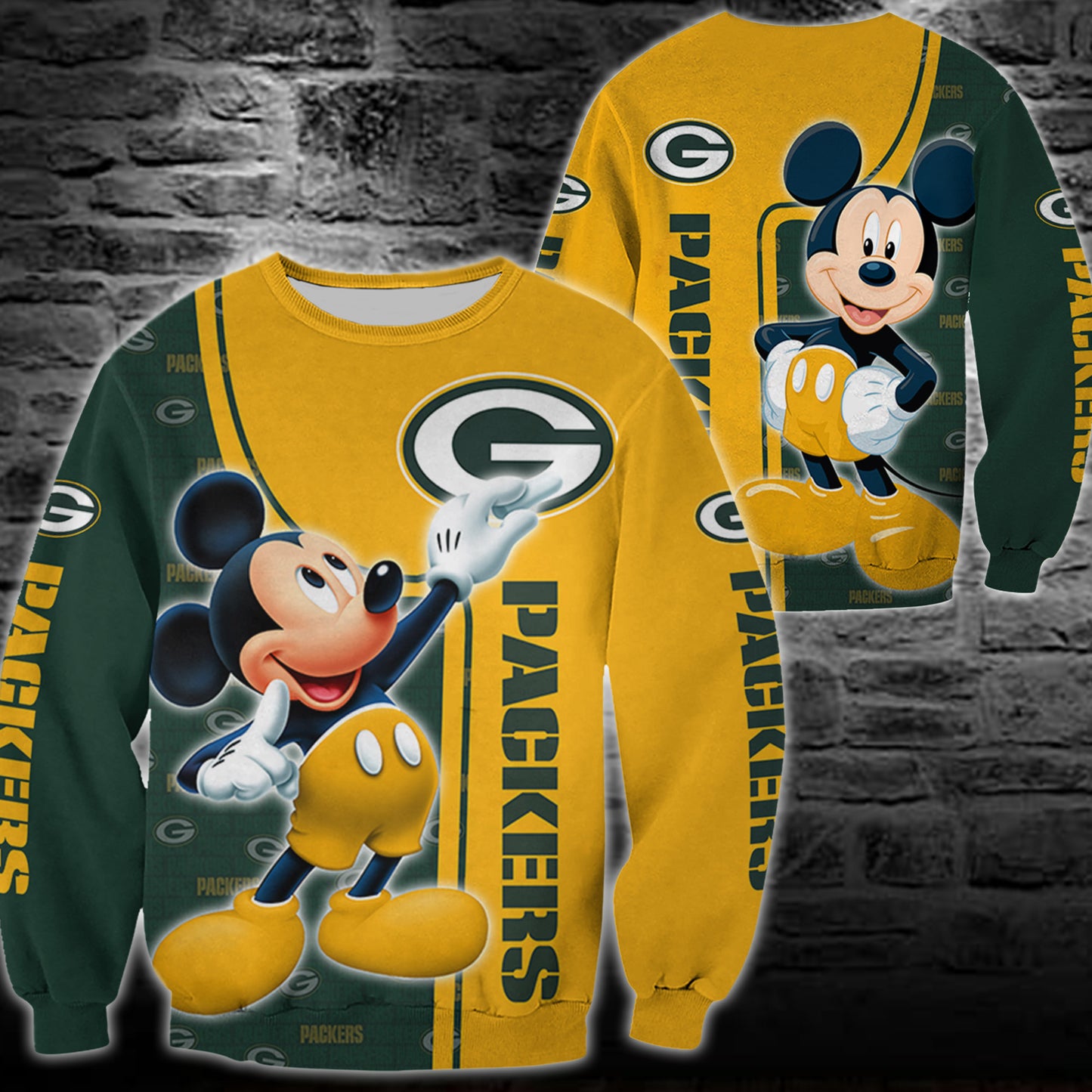 Green Bay Packers Mickey All Over Printed 127