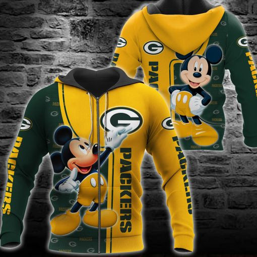 Green Bay Packers Mickey All Over Printed 127