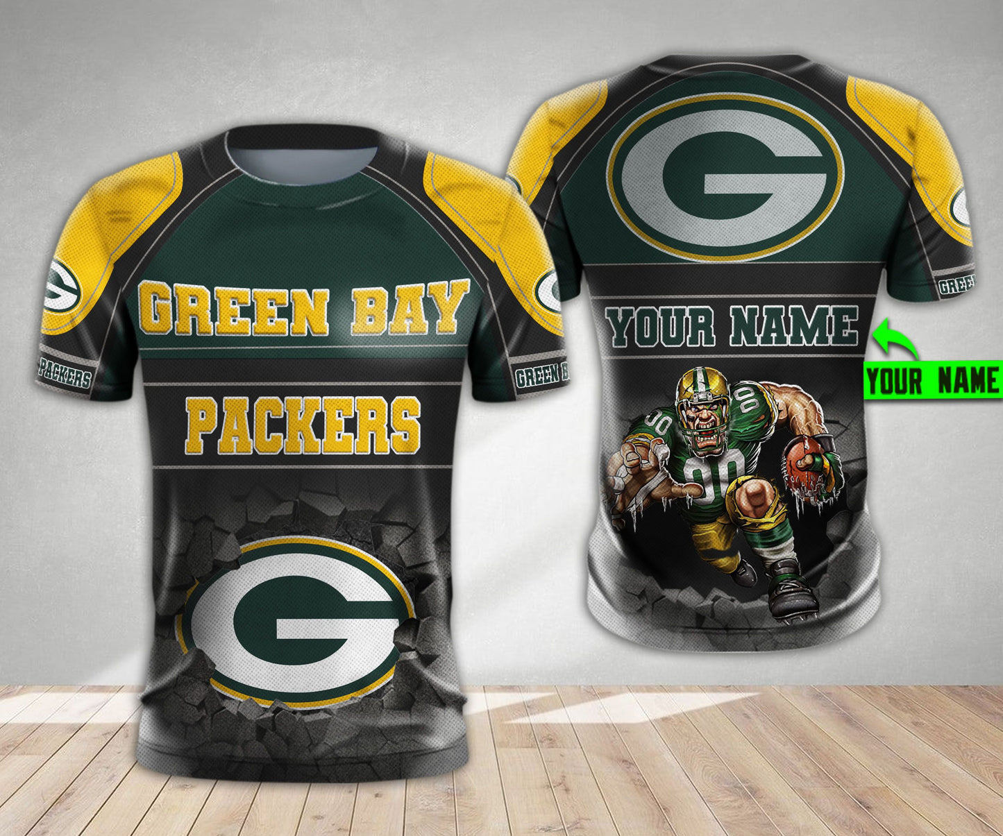 Green Bay Packers Personalized All Over Printed 577