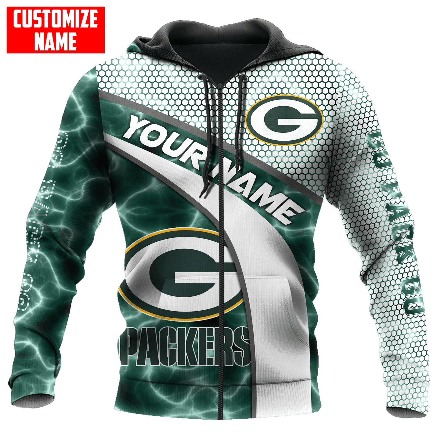 Green Bay Packers Personalized All Over Printed 719