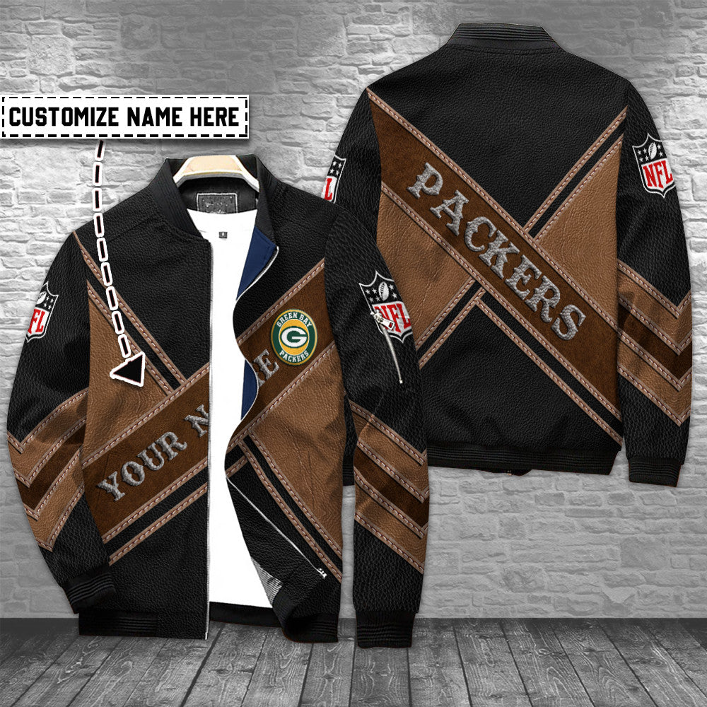 Green Bay Packers Personalized Bomber Jacket BG856