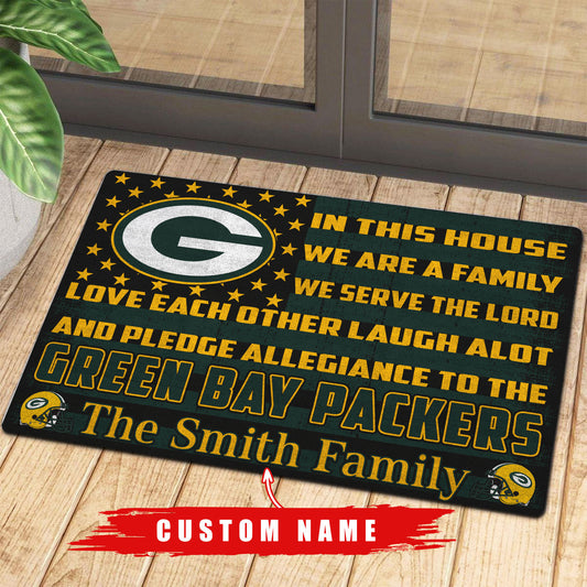 Green Bay Packers Personalized Doormat BG295