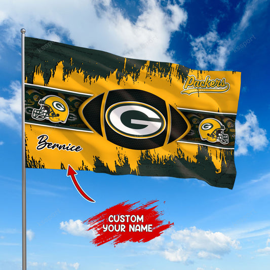 Green Bay Packers Personalized Flag 384