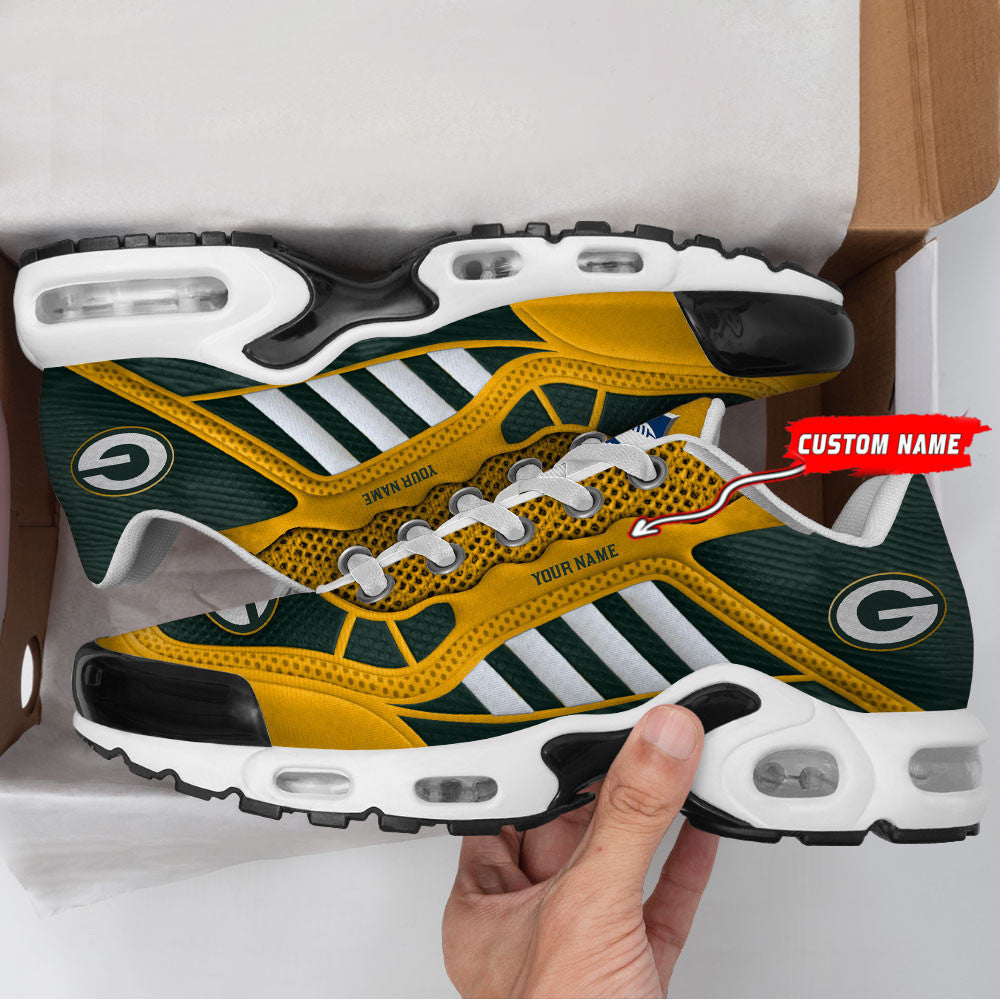 Green Bay Packers Personalized Plus T-N Youth Sneakers BG146