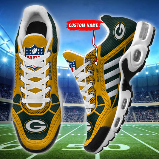 Green Bay Packers Personalized Plus T-N Youth Sneakers BG146