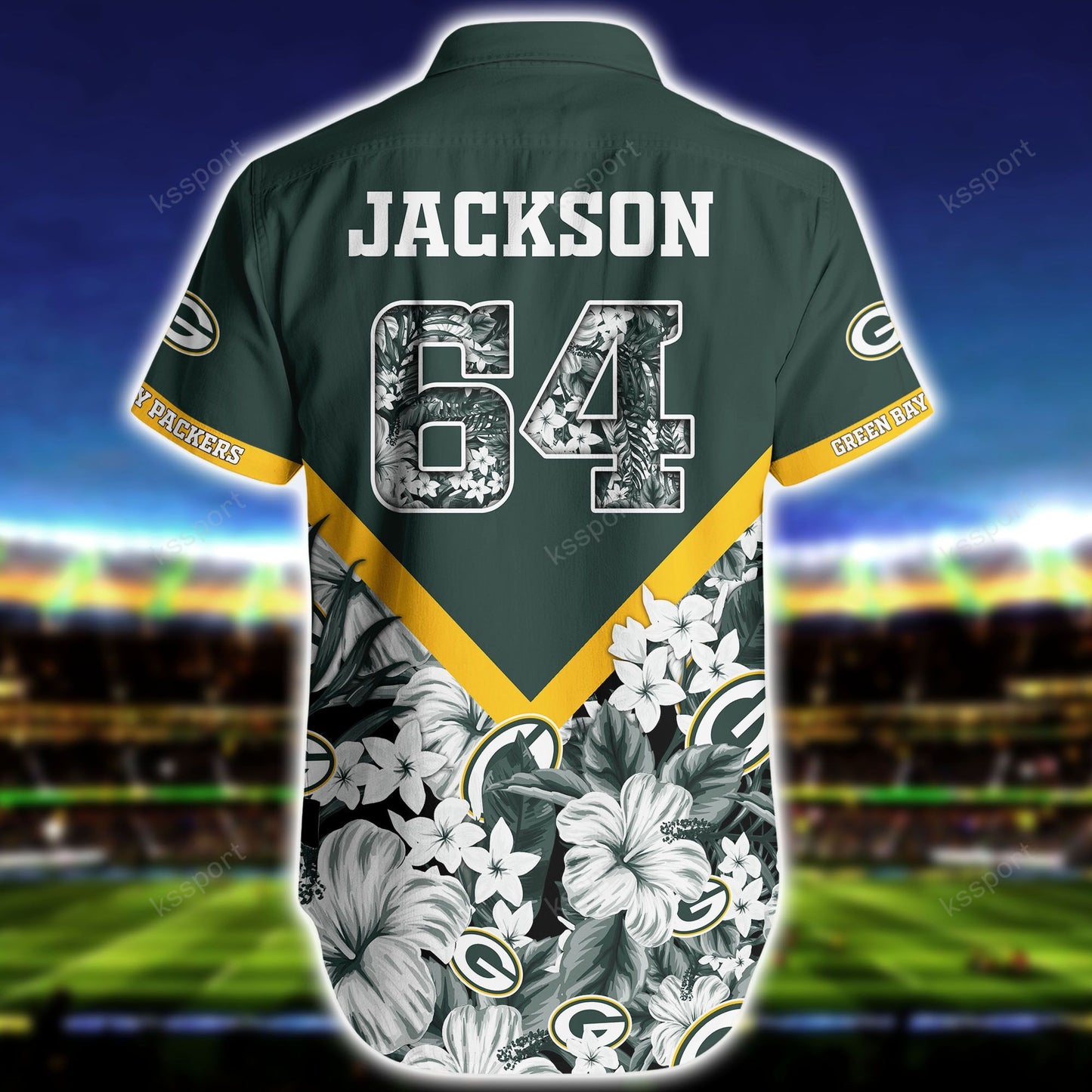 Green Bay Packers Personalized Shirt and Shorts BG280