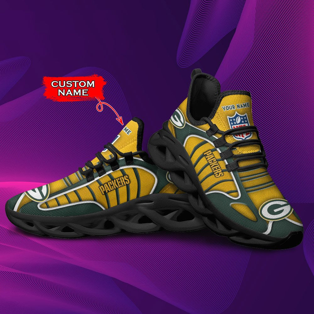 Green Bay Packers Personalized Yezy Running Sneakers BG163