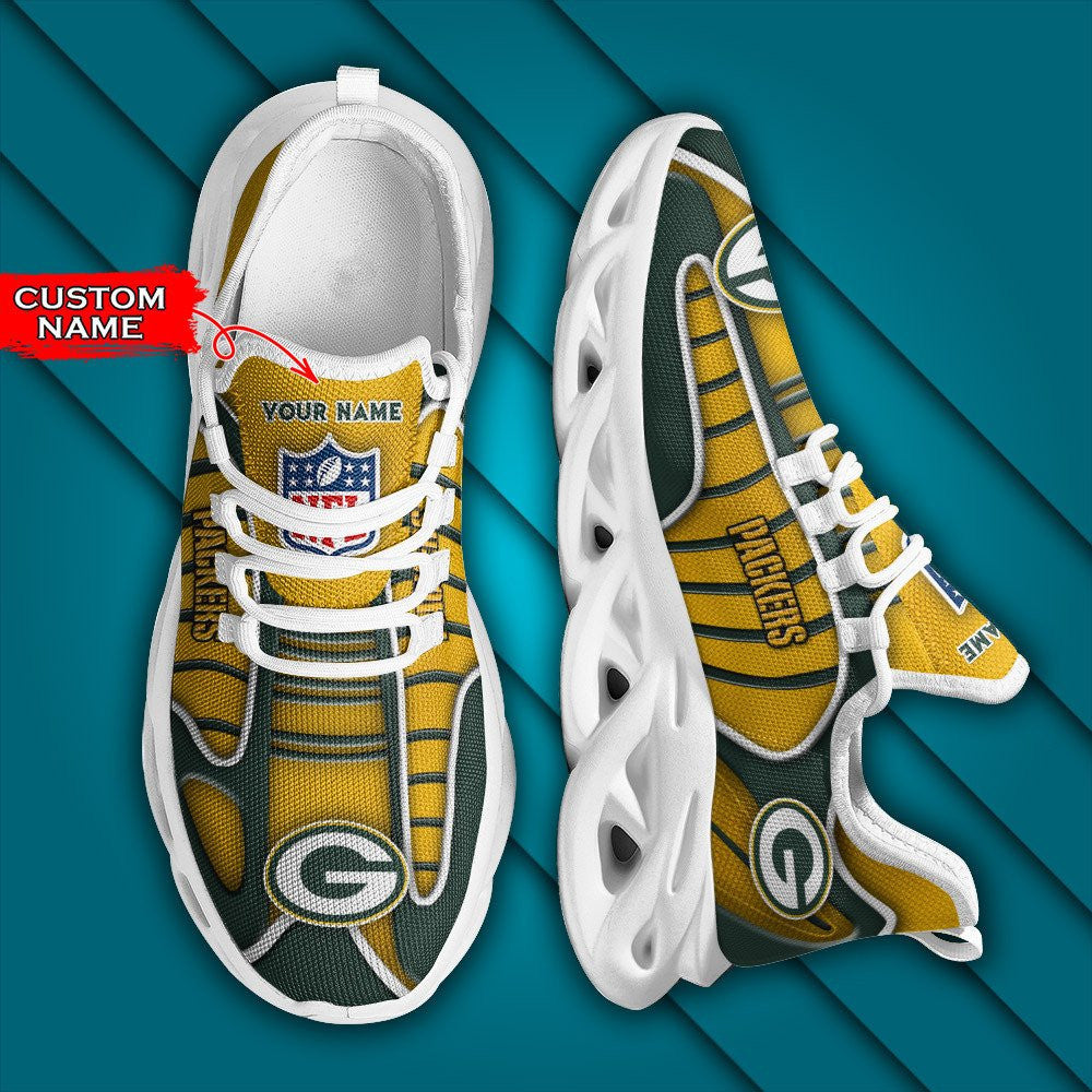 Green Bay Packers Personalized Yezy Running Sneakers BG163