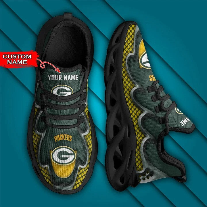 Green Bay Packers Personalized Yezy Running Sneakers BG396