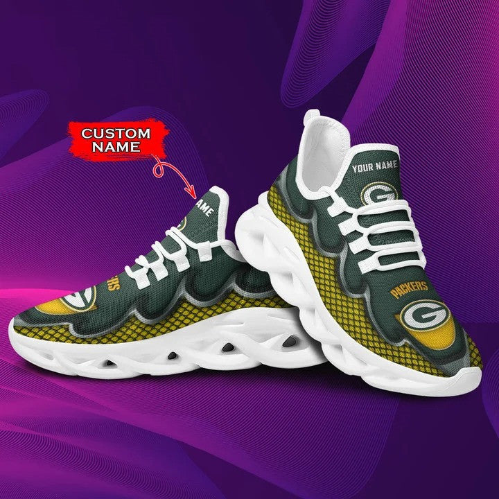 Green Bay Packers Personalized Yezy Running Sneakers BG396