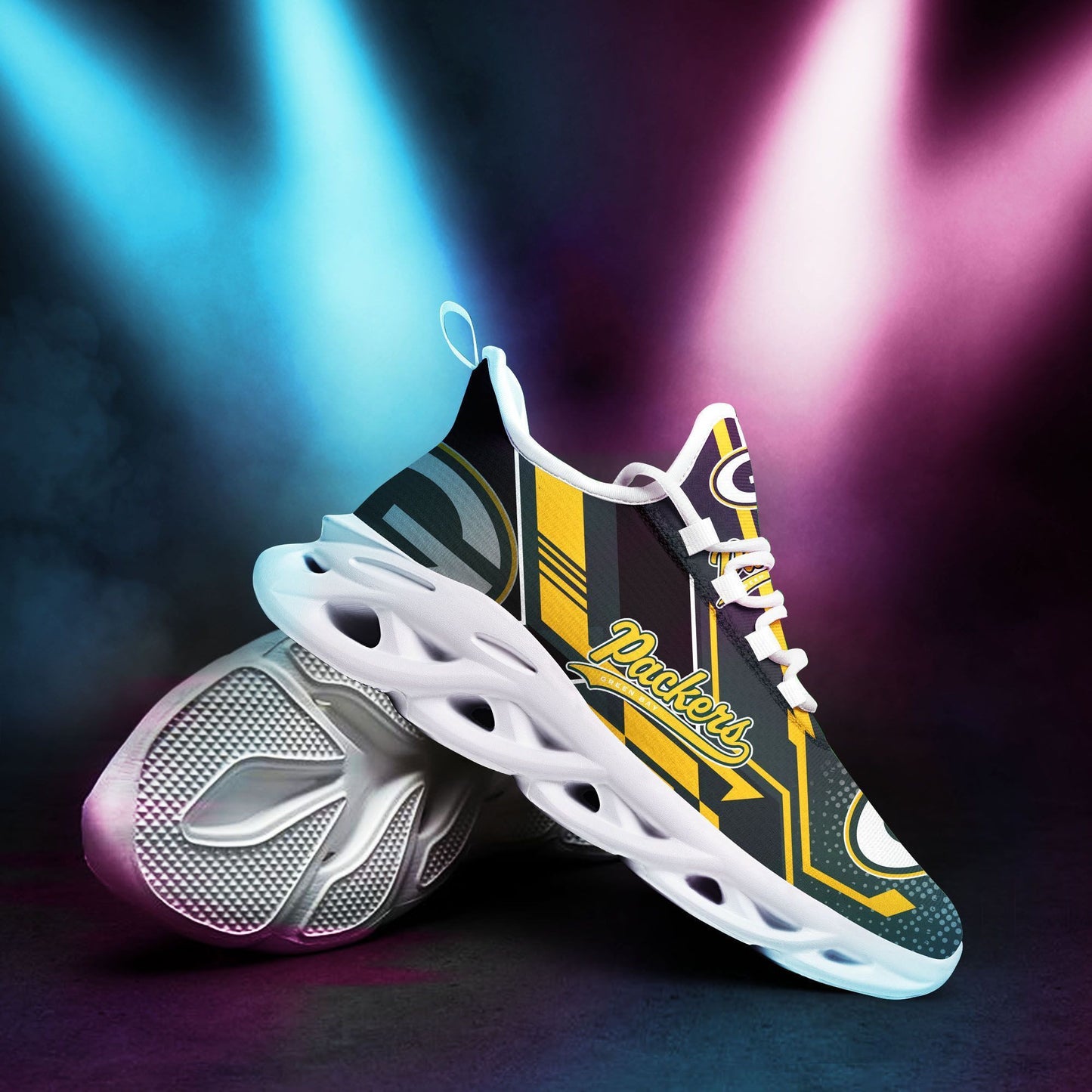 Green Bay Packers Yezy Running Sneakers 174