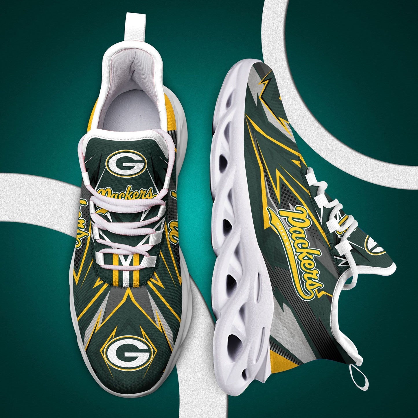 Green Bay Packers Yezy Running Sneakers 175