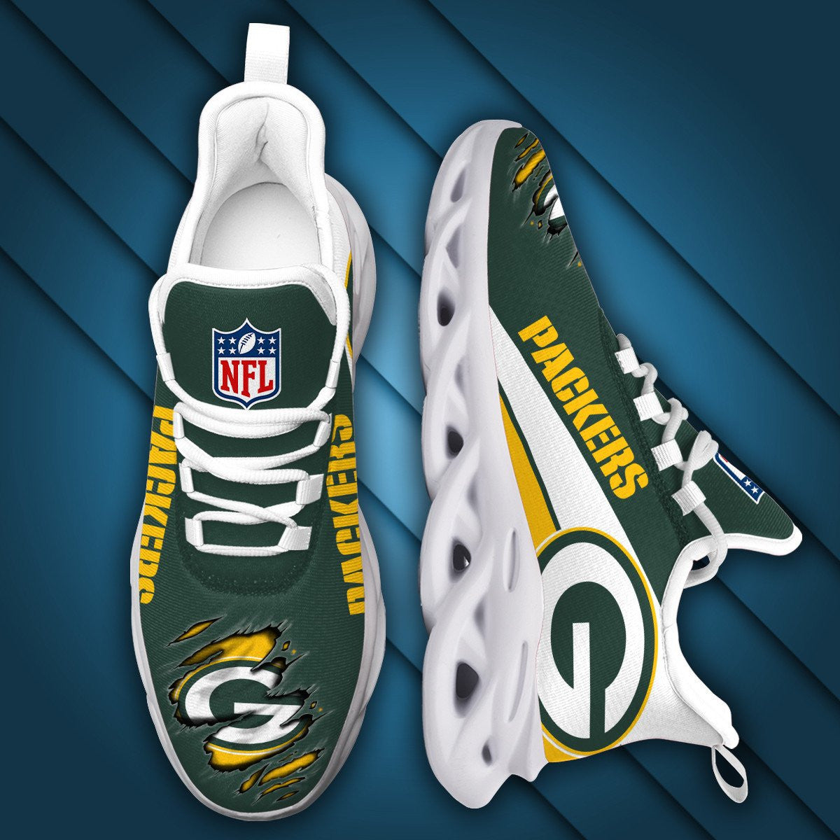 Green Bay Packers Yezy Running Sneakers 949