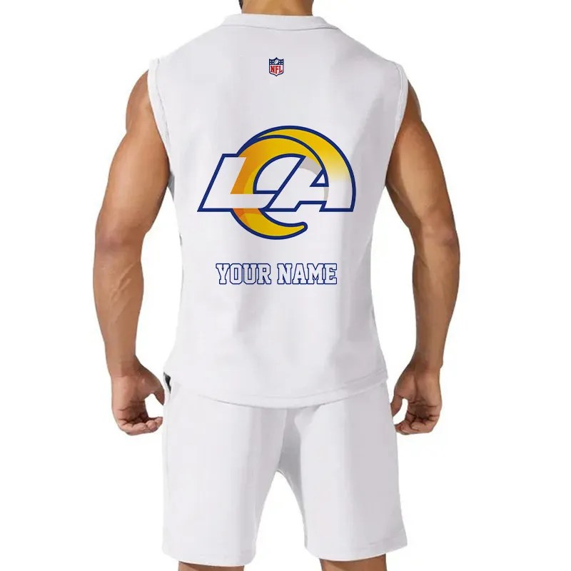 Los Angeles Rams Combo Men Jersey Tank Top and Shorts AZICOTATTMS00024