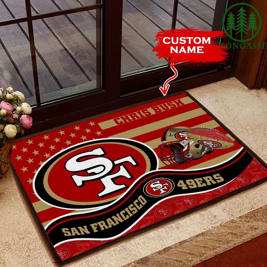 San Francisco 49ers Personalized Doormat BGDMM607