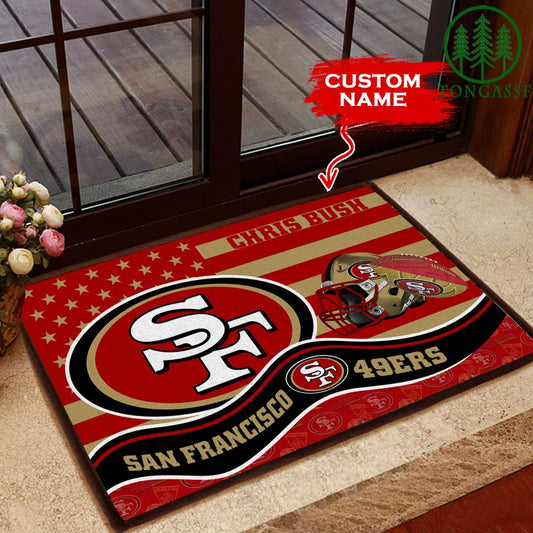 San Francisco 49ers Personalized Doormat BGDMM607