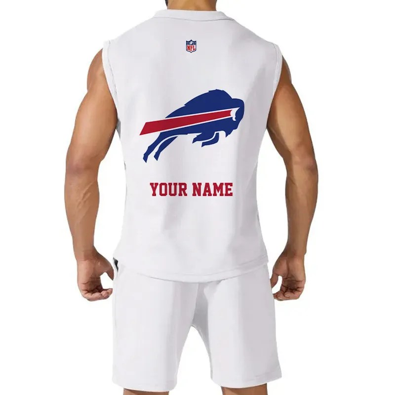 Buffalo Bills Combo Men Jersey Tank Top and Shorts AZICOTATTMS00012