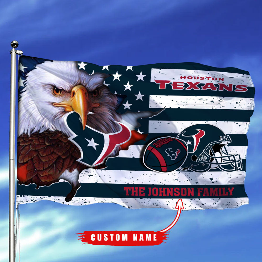 Houston Texans-Flag-Custom Name