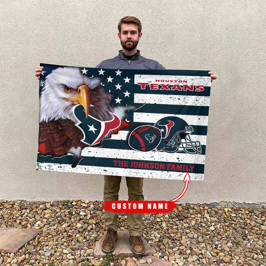 Houston Texans-Flag-Custom Name