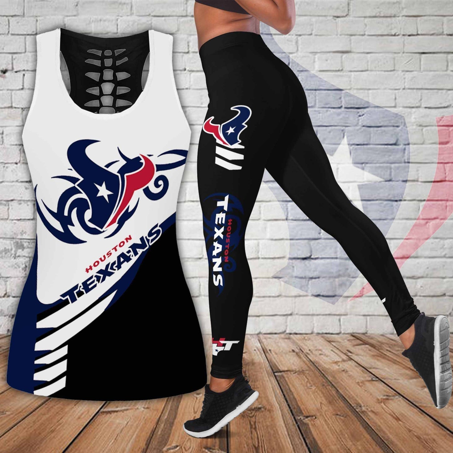 Houston Texans Leggings And Tank Top Limited 014