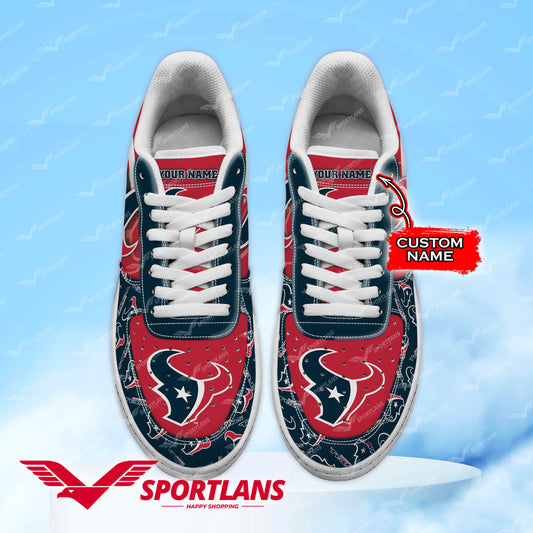 Houston Texans NFL Personalized Air Force 1 Shoes