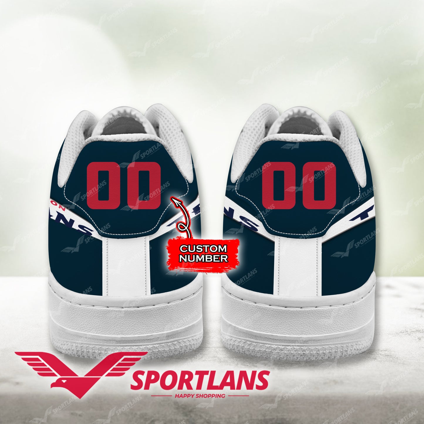 Houston Texans NFL Personalized Air Force 1 Shoes