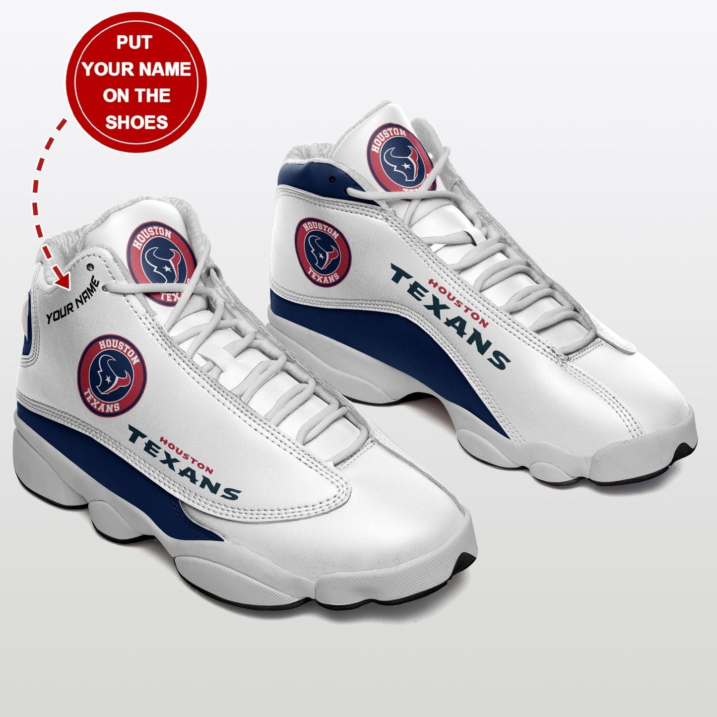 Houston Texans Personalized Air JD13 Sneakers 041
