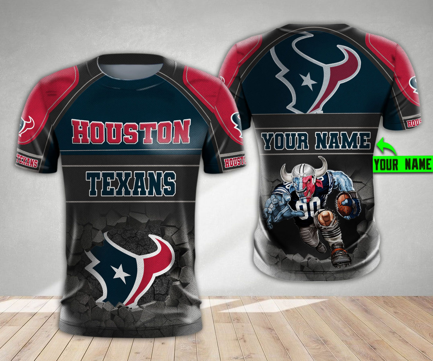 Houston Texans Personalized All Over Printed 578