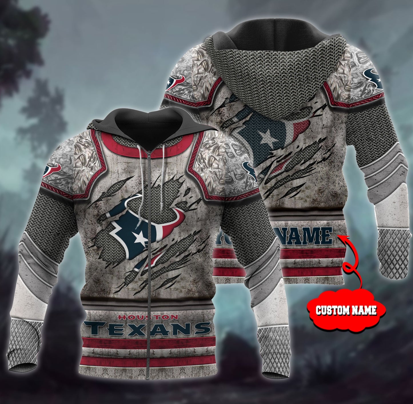 Houston Texans Personalized All Over Printed 607