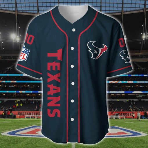 Houston Texans Personalized Baseball Jersey BG186