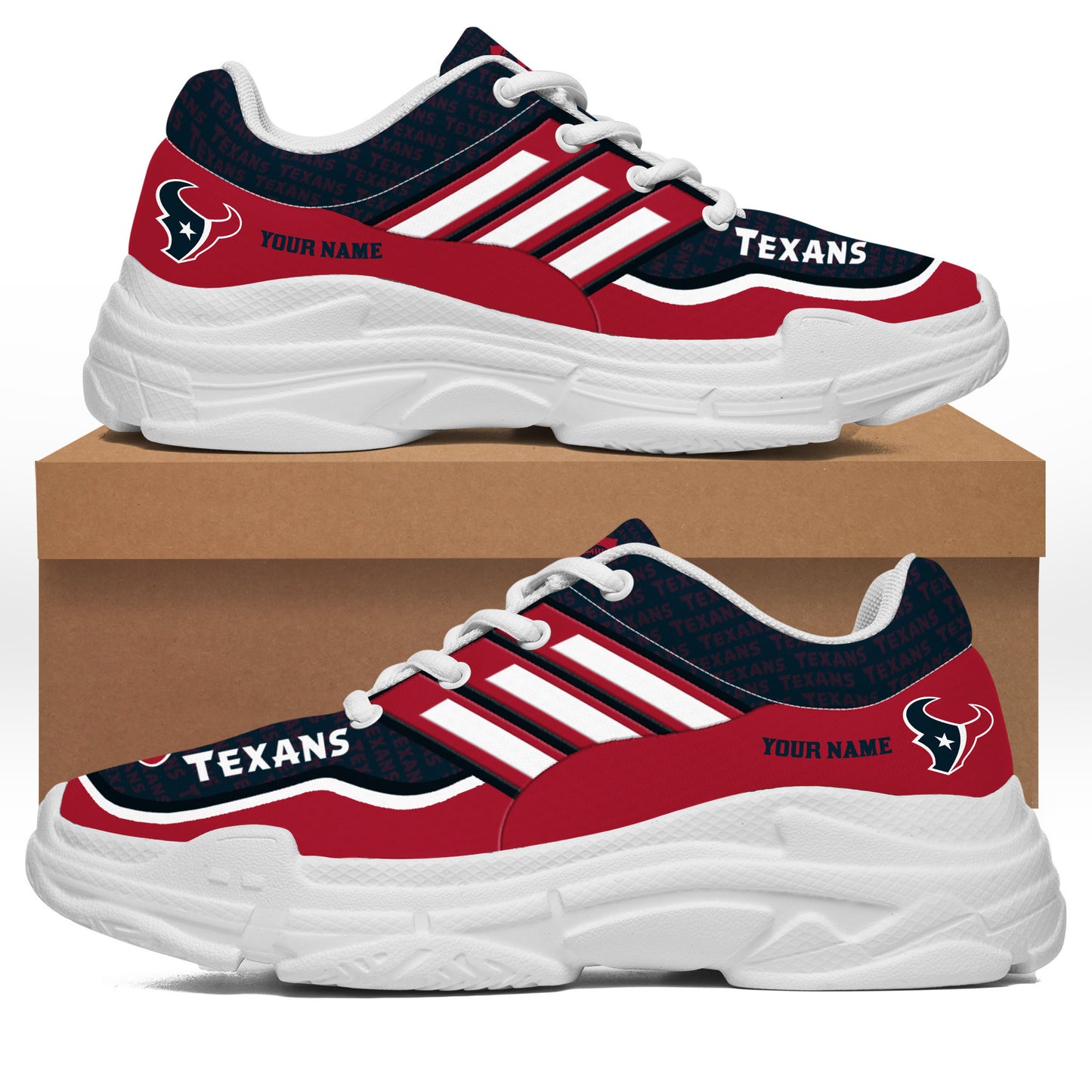 Houston Texans Personalized Chunky Sneakers 06