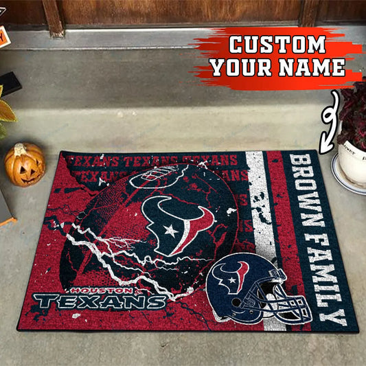 Houston Texans Personalized Doormat BG13