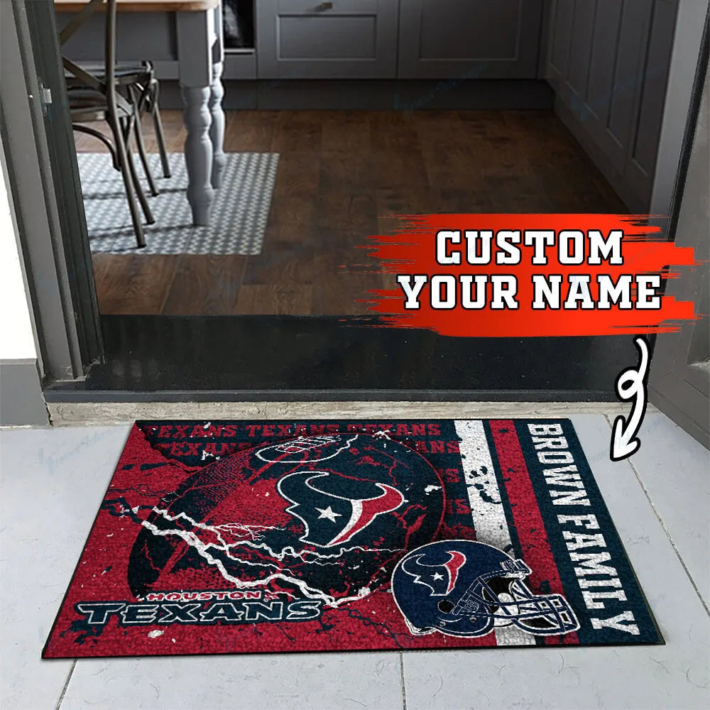 Houston Texans Personalized Doormat BG13