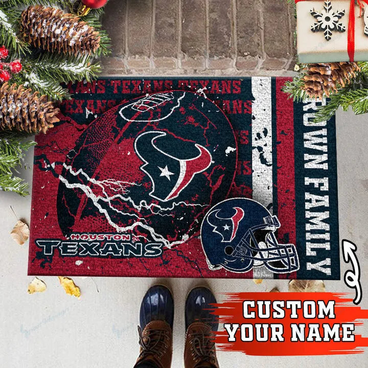 Houston Texans Personalized Doormat BG13